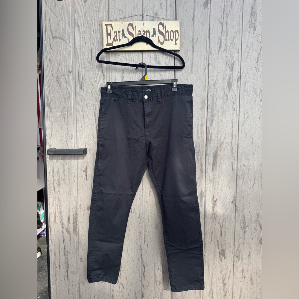 Michael Brandon Men's Dark Gray Chinos